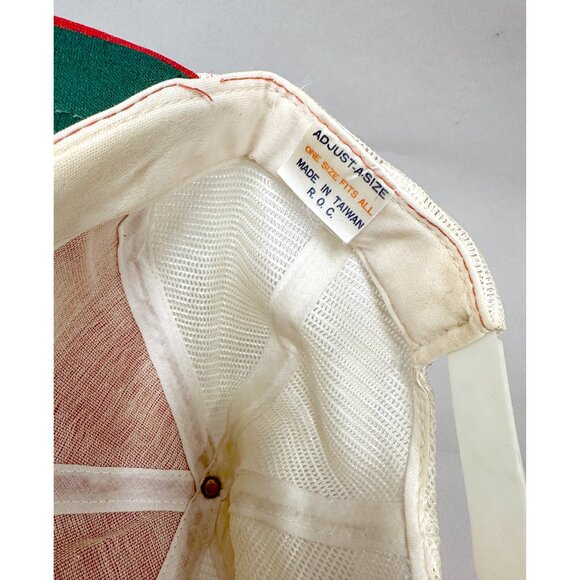 Vintage RUGER Firearms Guns Red White Snapback Trucker Hat w Patch 80s NOS - Picture 7 of 10